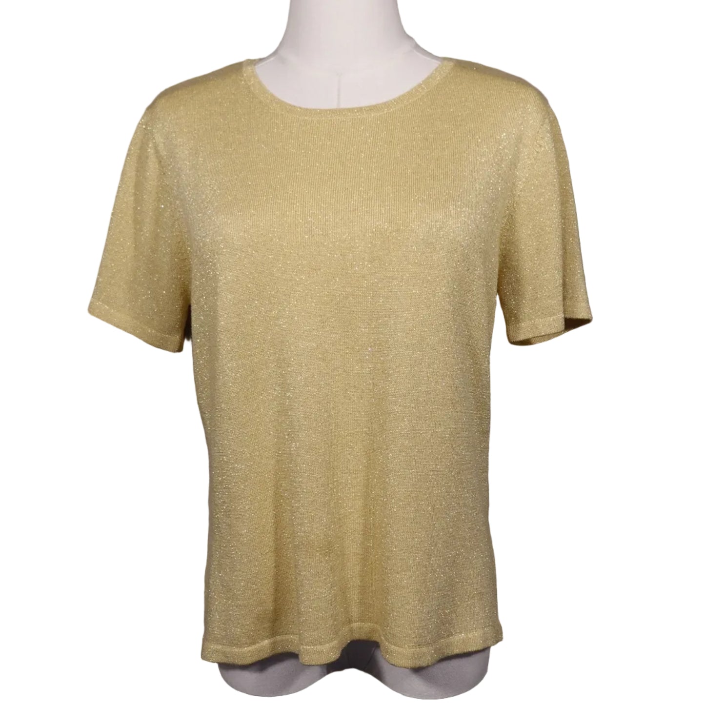 Golden Hour Shimmer Knit Top (M)