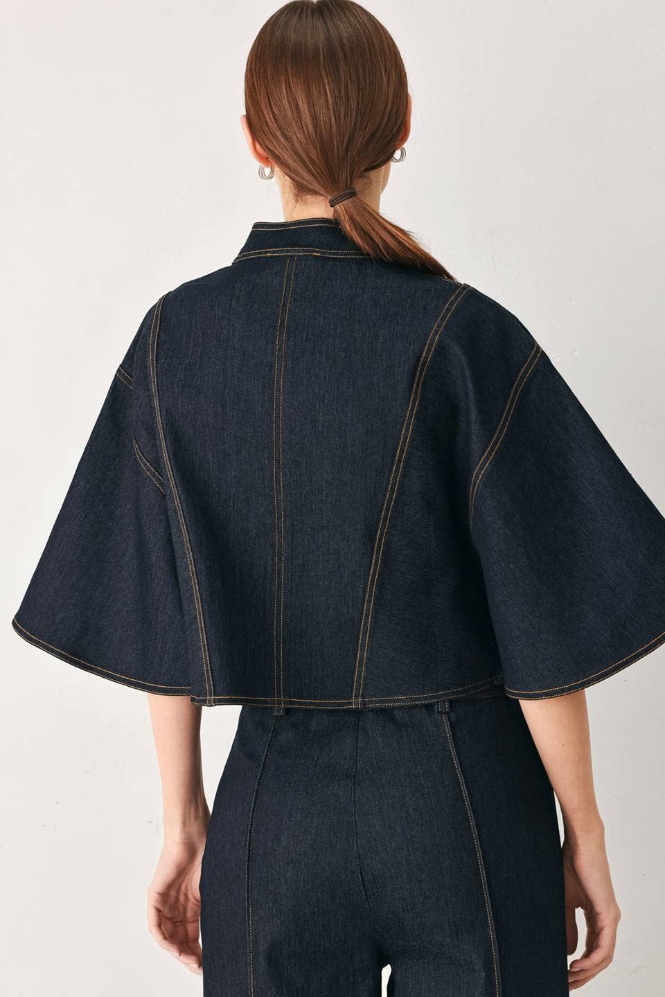 PREORDER After Hours Denim Cape Top