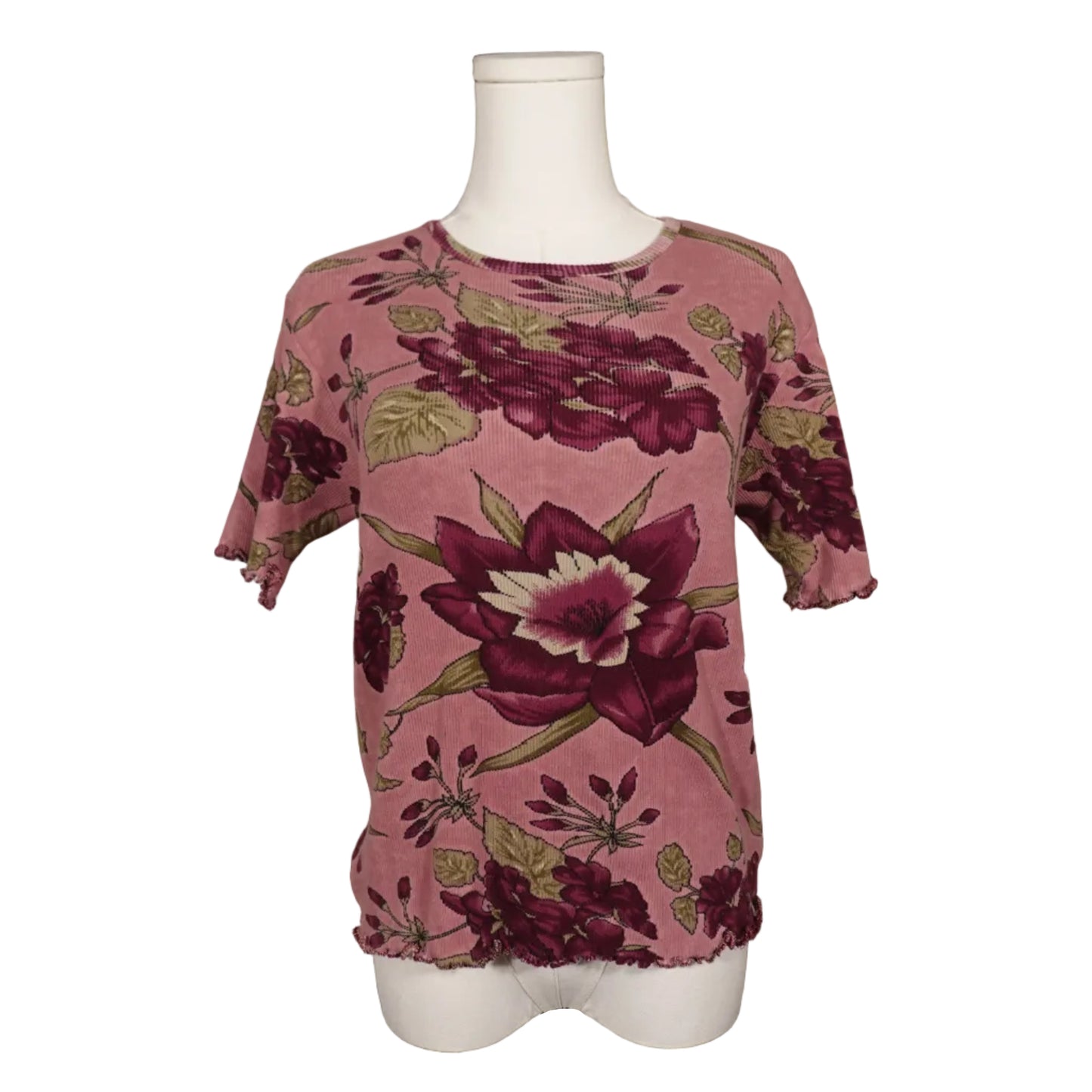 Maxwell Pink Floral Baby Tee -M