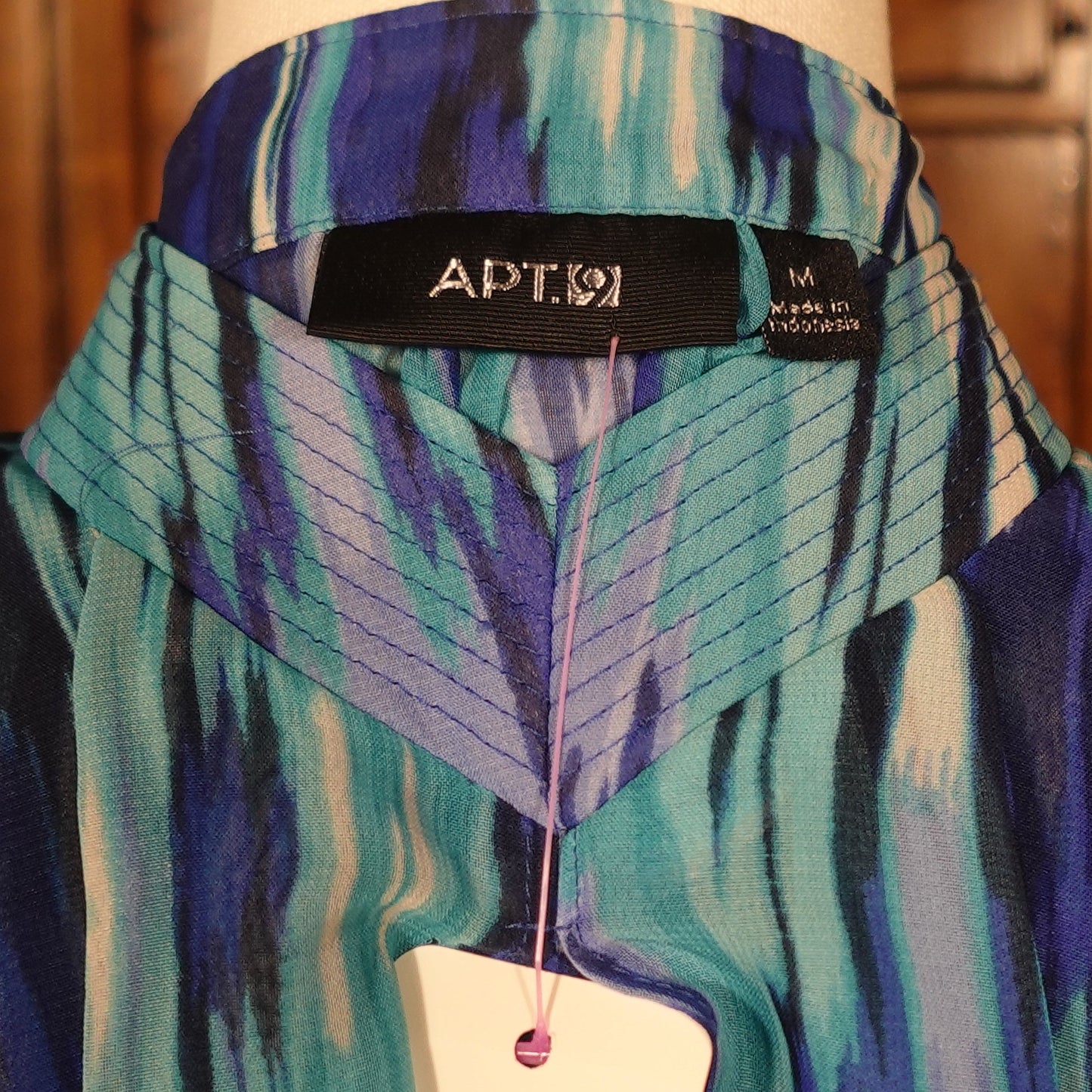 Apt 9 Blue Abstract Flow Tank (M)