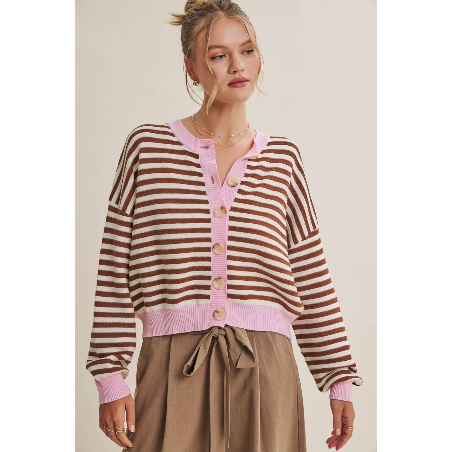 PREORDER Strawberry Mocha Cardigan