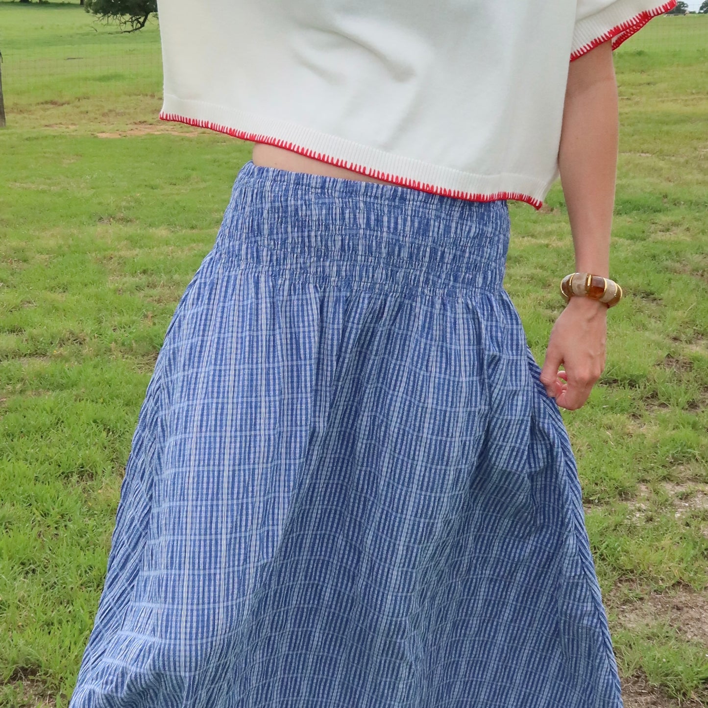 Bluebell Picnic Maxi Skirt