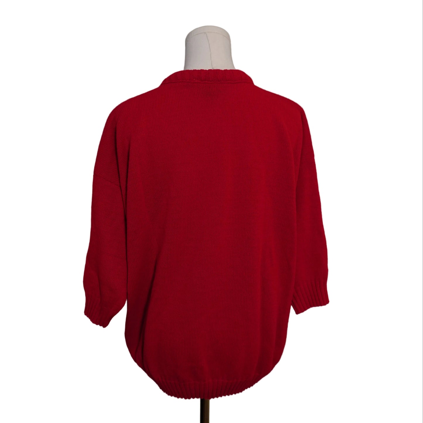 Vintage Adele Knit-wear Short-Sleeve Sweater