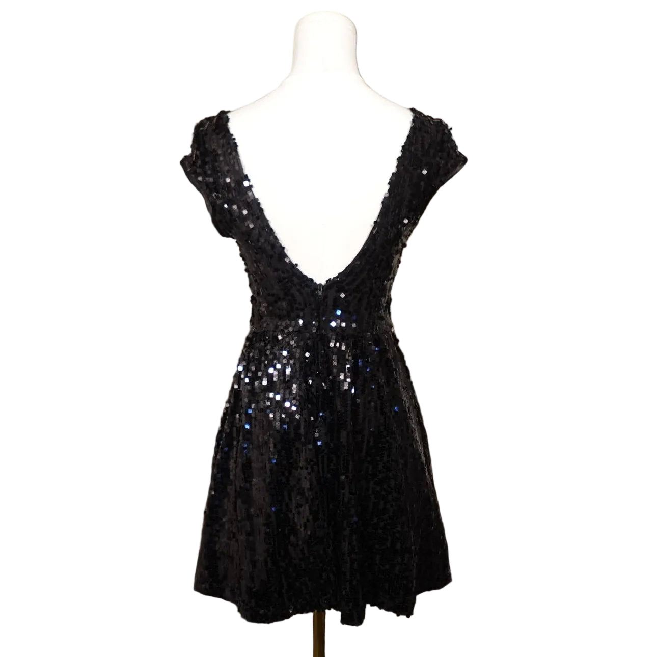 B. Darlin Black Sequin Fit & Flare Dress (3/4)