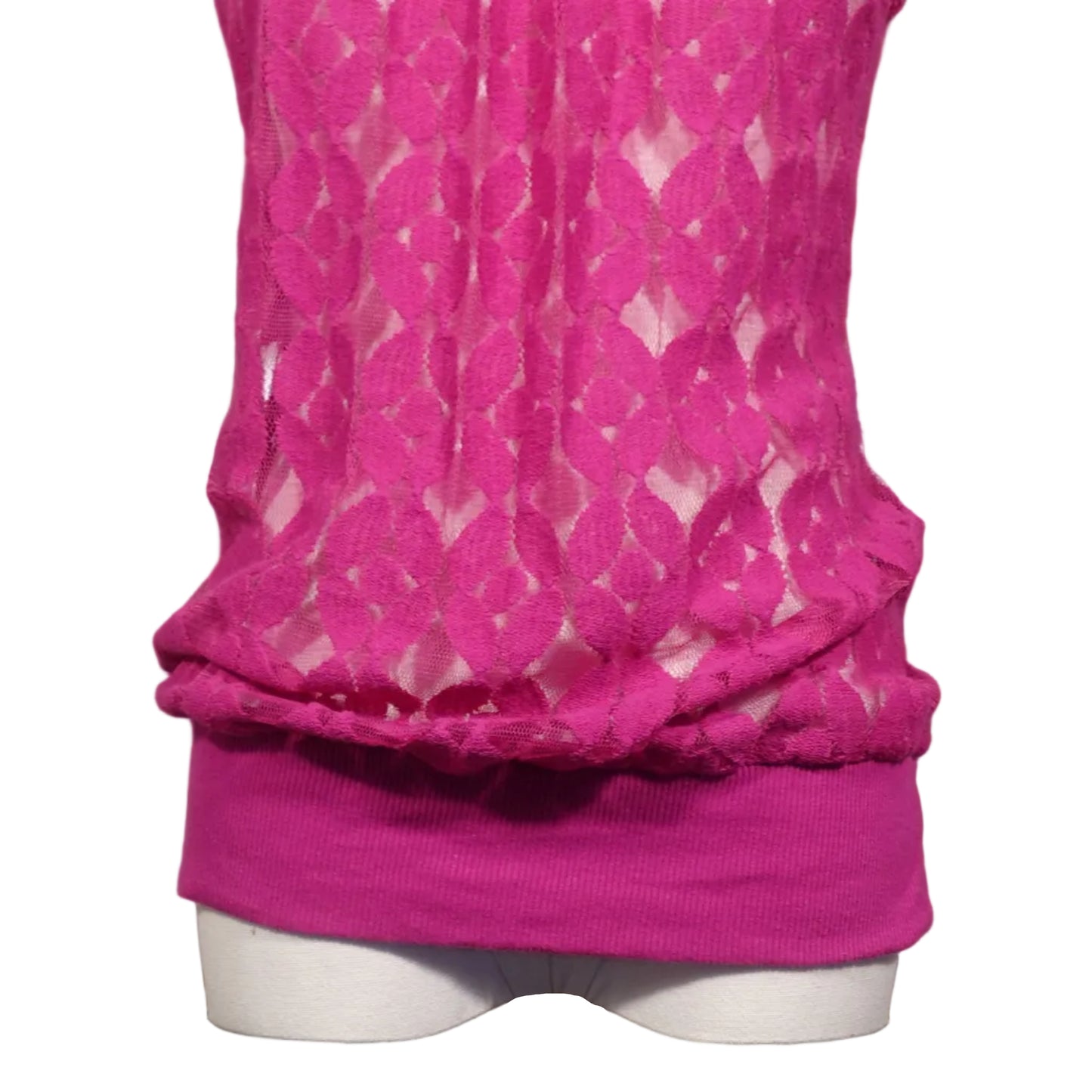 Pink Sugar Lace Tank-S