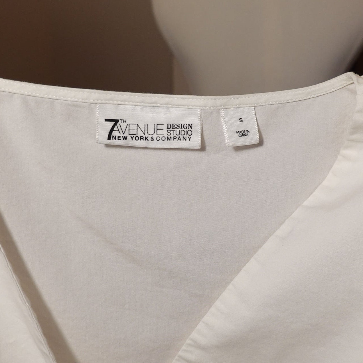 7th Avenue Design Studio Colorblock Puff Sleeve Top (S)