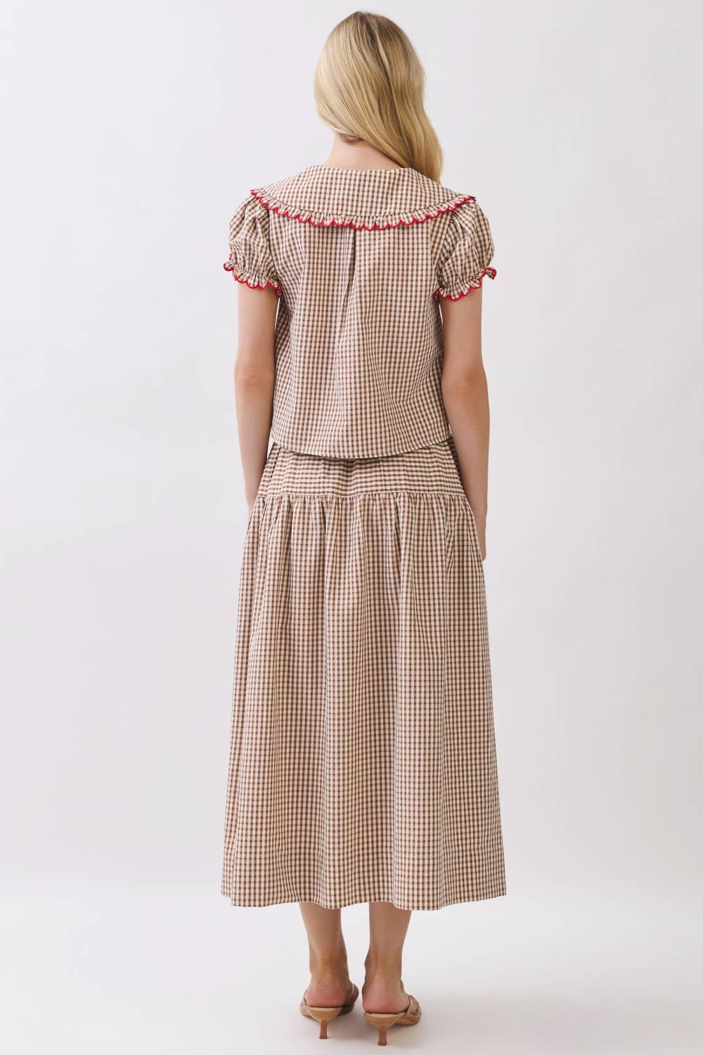The Pecan Picnic Gingham Top