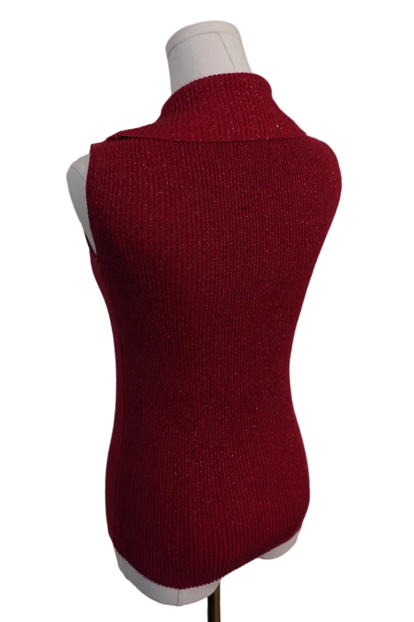 Shimmery Red Sweater Top