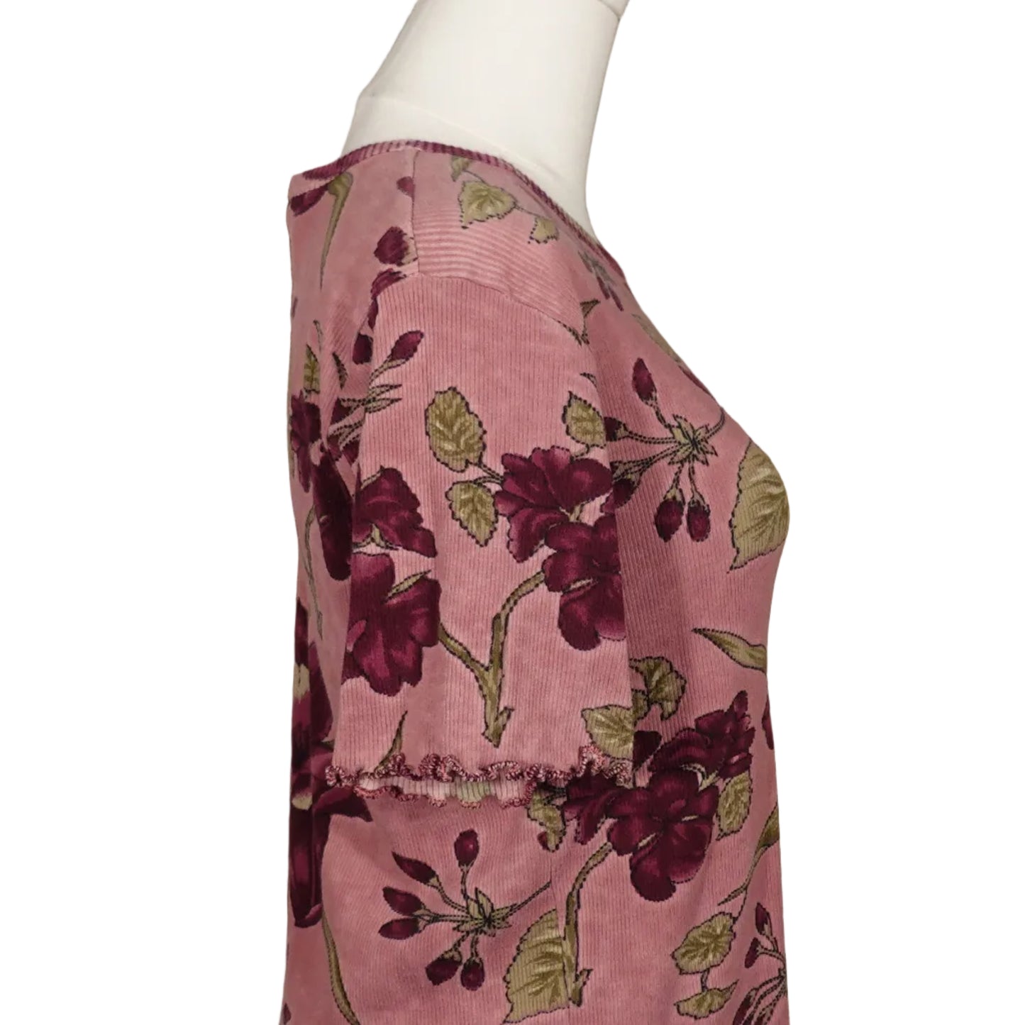Maxwell Pink Floral Baby Tee -M