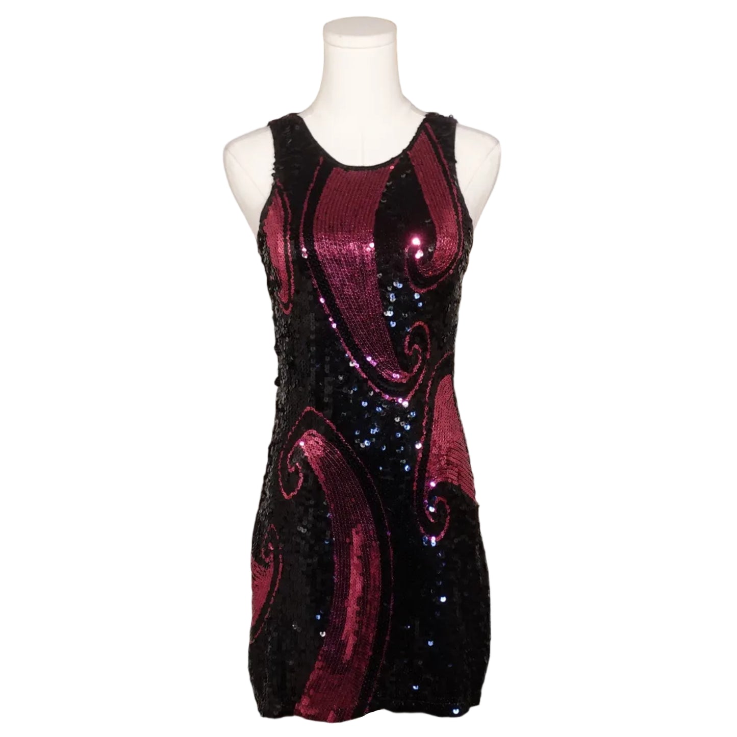 Pink Electric Sequin Mini Dress