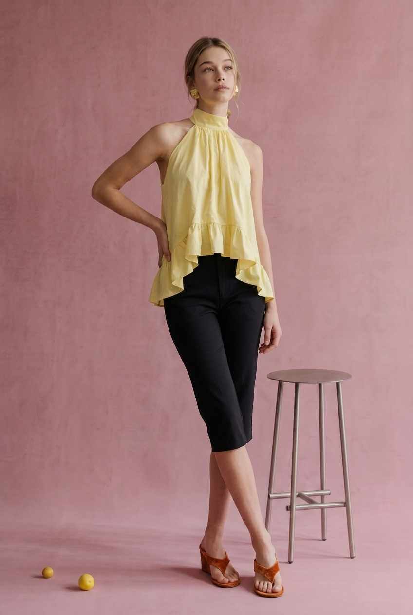 Sunshine Halter Tie Top