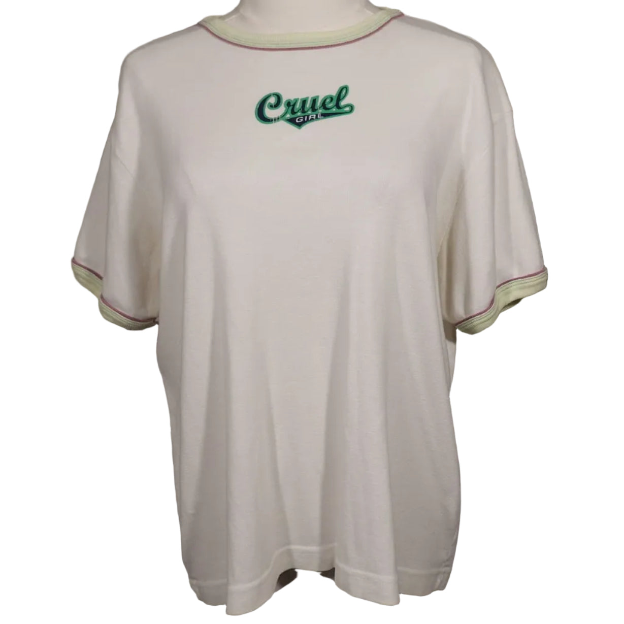 Cruel Girl Ringer Tee-XL