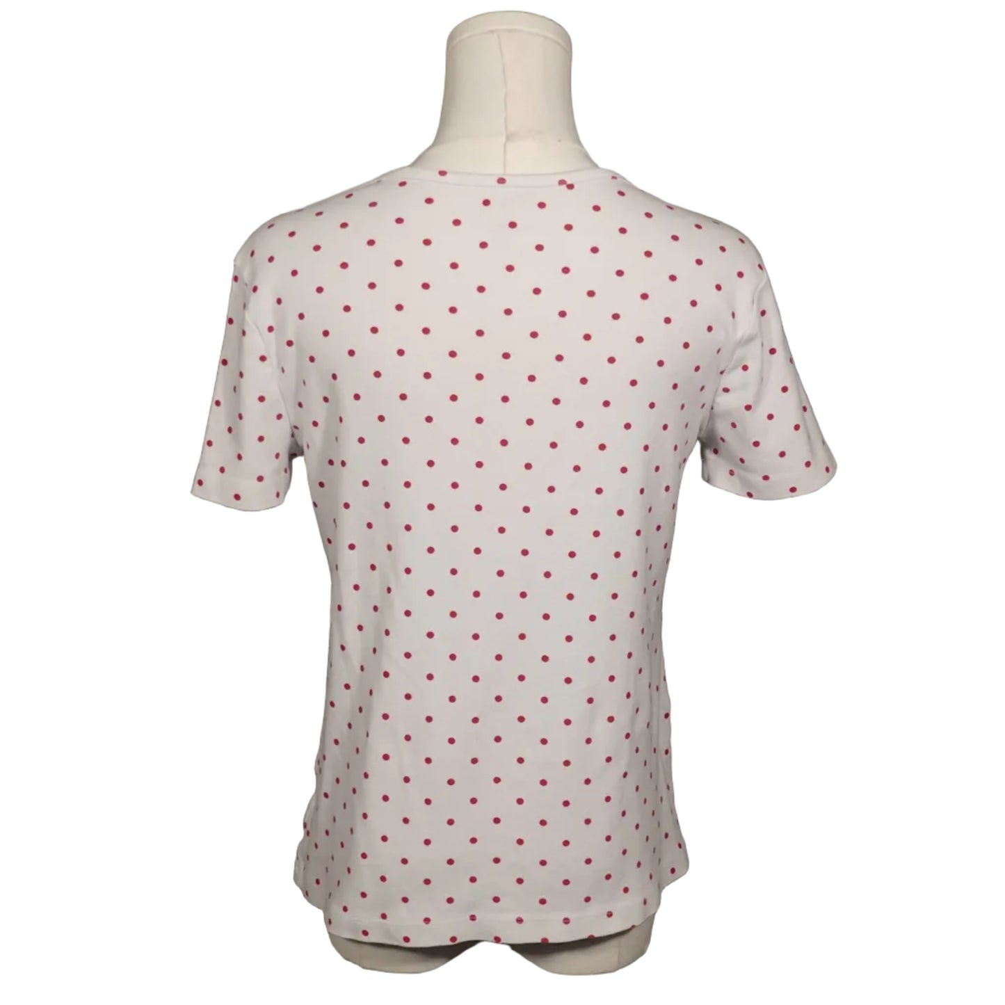 Vintage White + Red Polka Dot Tee
