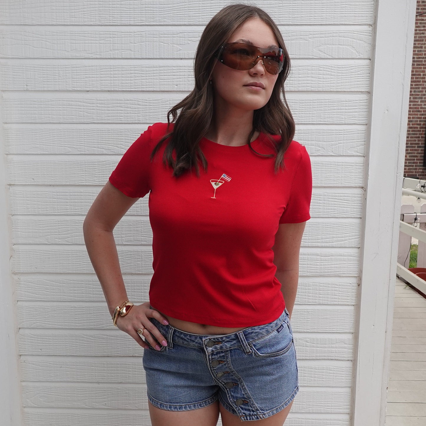 The Martini Flag Baby Tee
