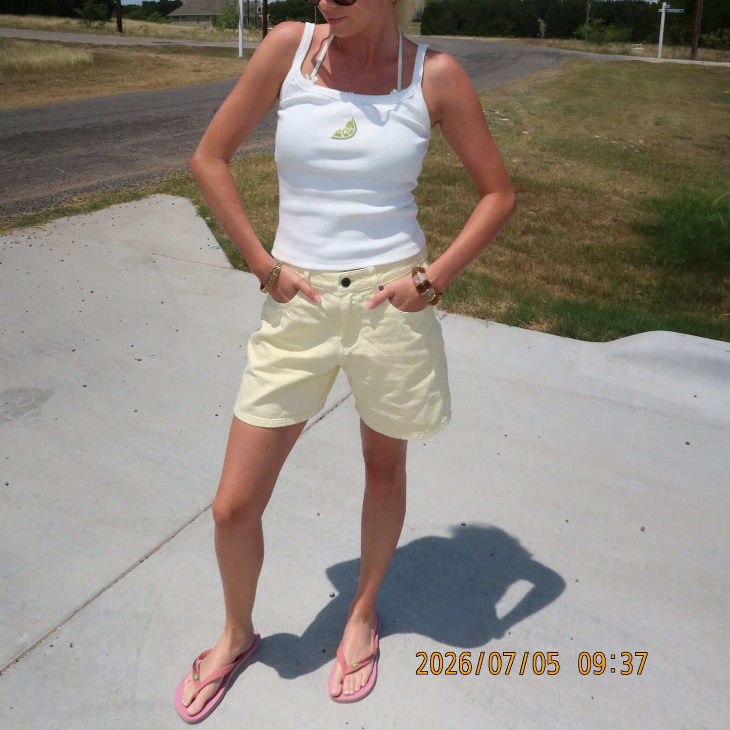Salty Lime Ribbed Tank Top