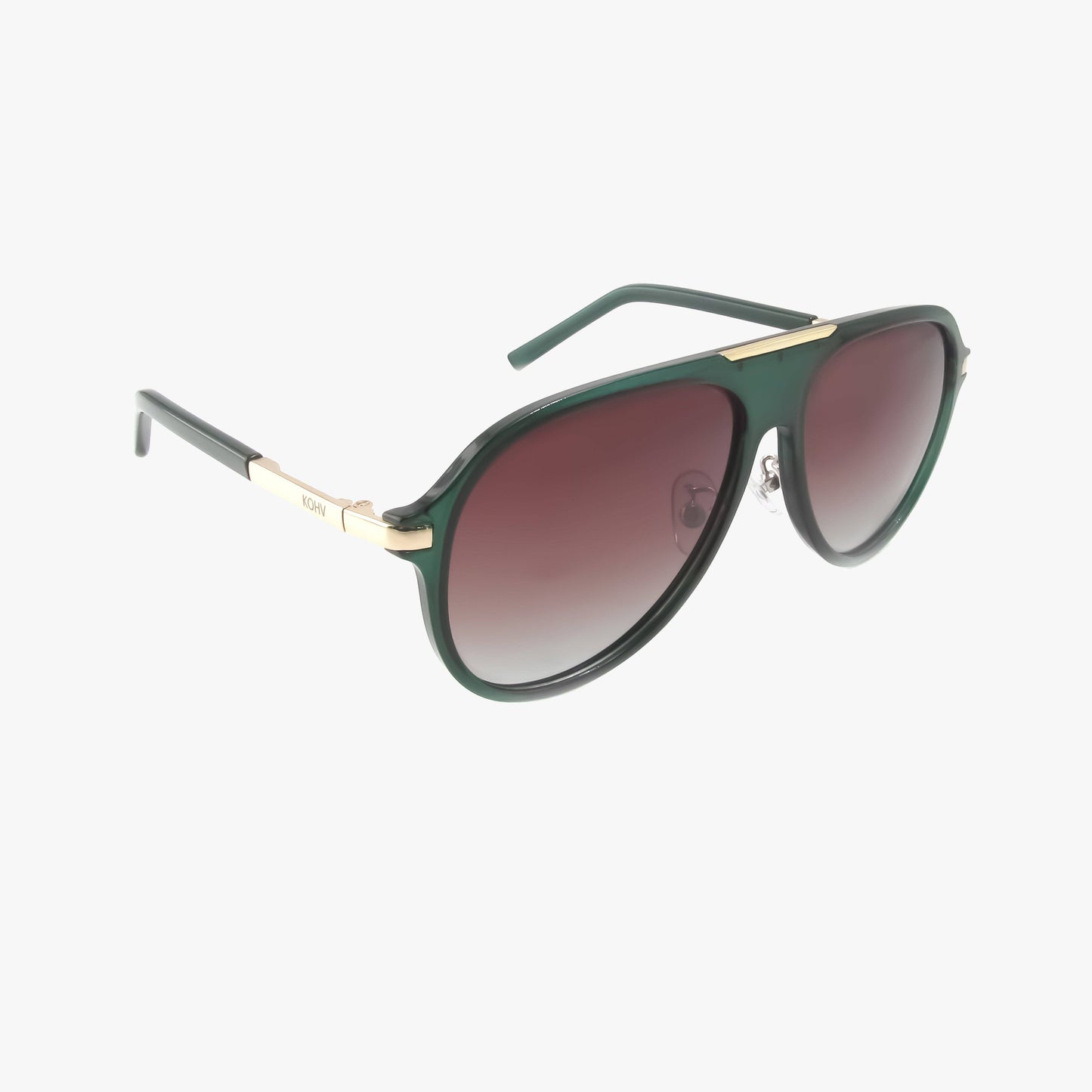 Emerald Green Polarized Aviator Sunglasses