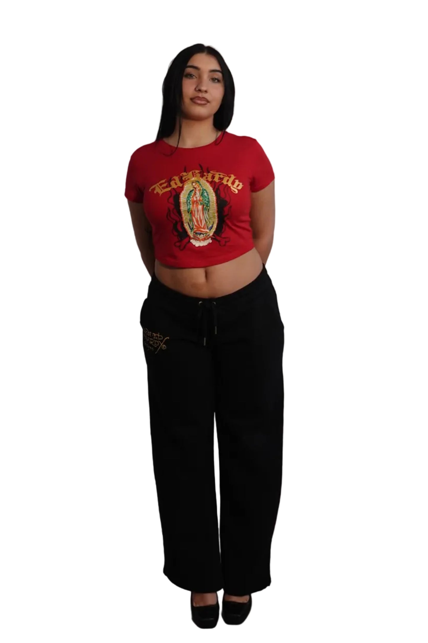 Ed Hardy Black Sweatpants - Sacred Icon Edition