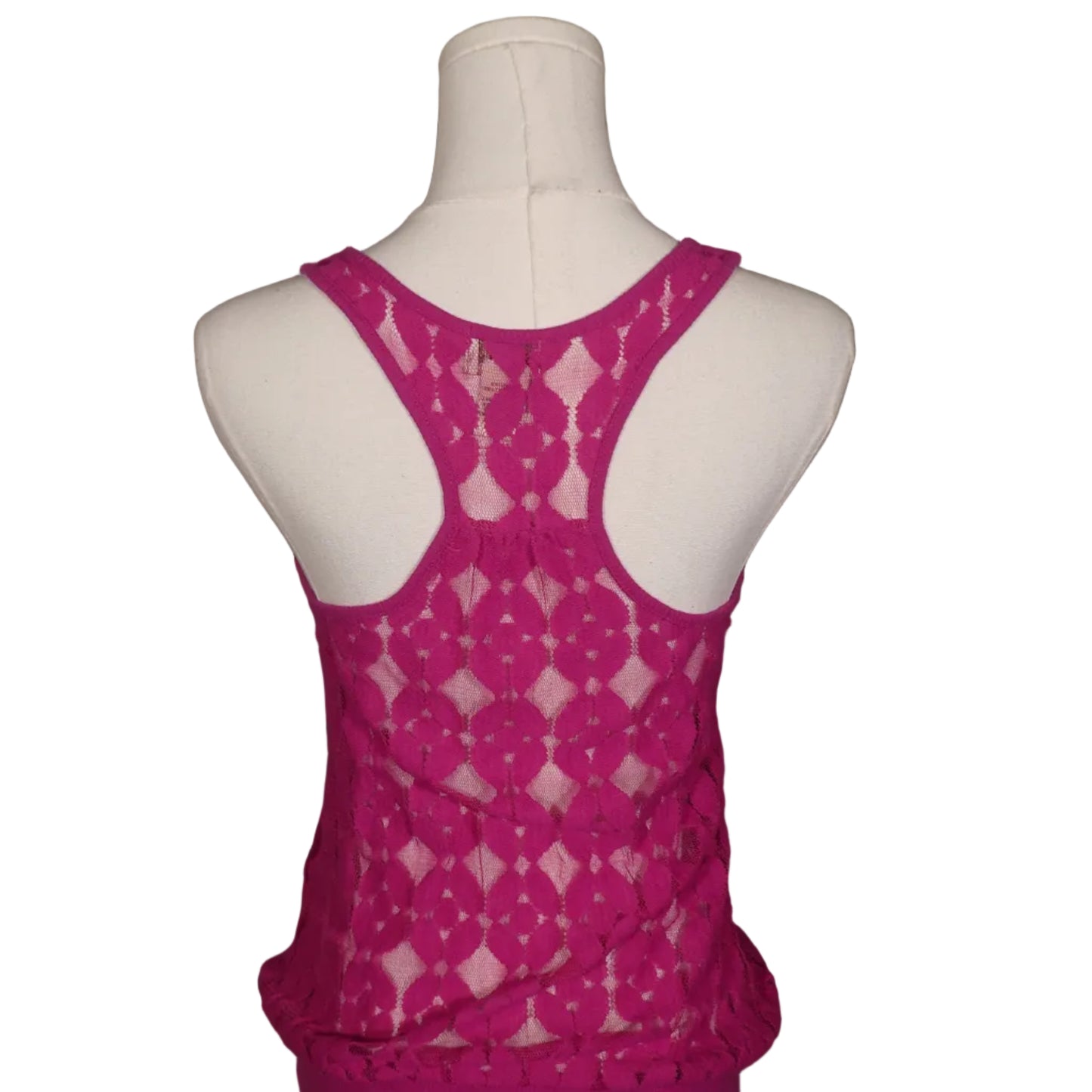 Pink Sugar Lace Tank-S