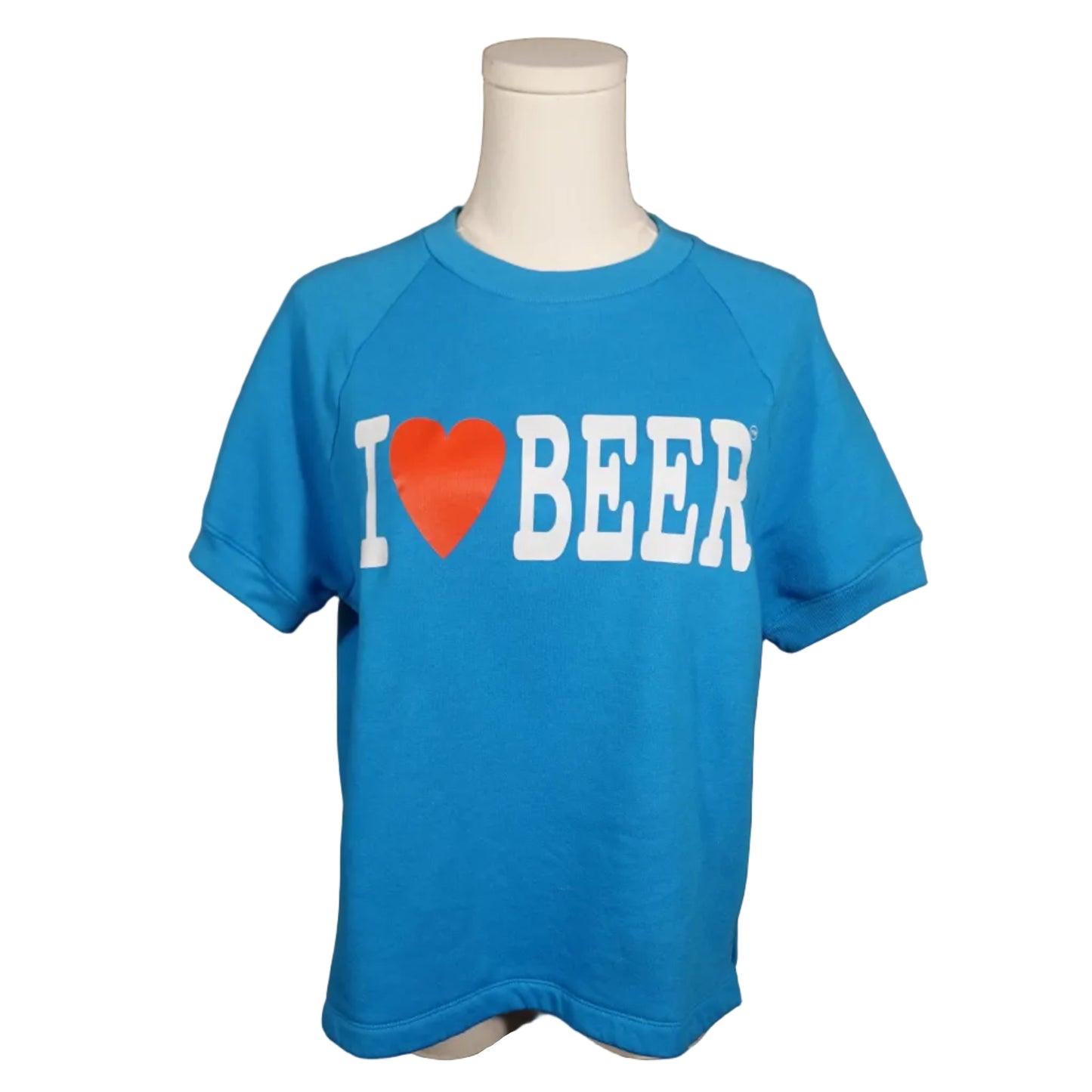 Turquoise I ❤️ BEER T-Shirt-XS