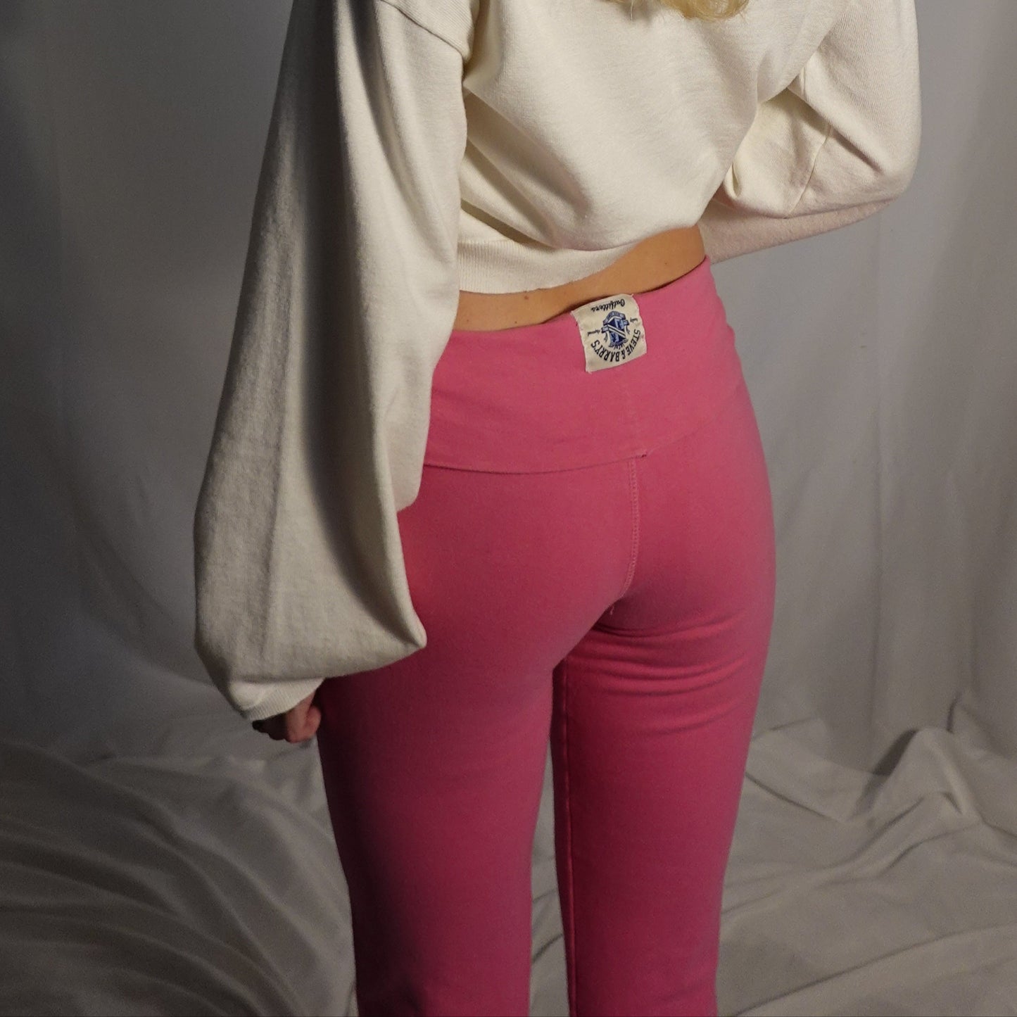 Y2K Pink Flare Leggings