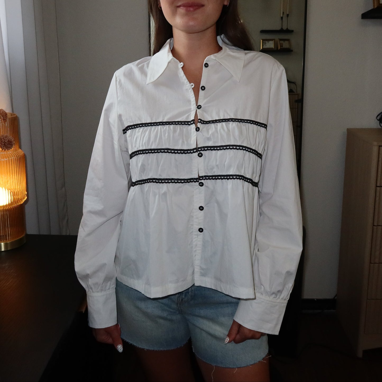 Babydoll Button Down Blouse