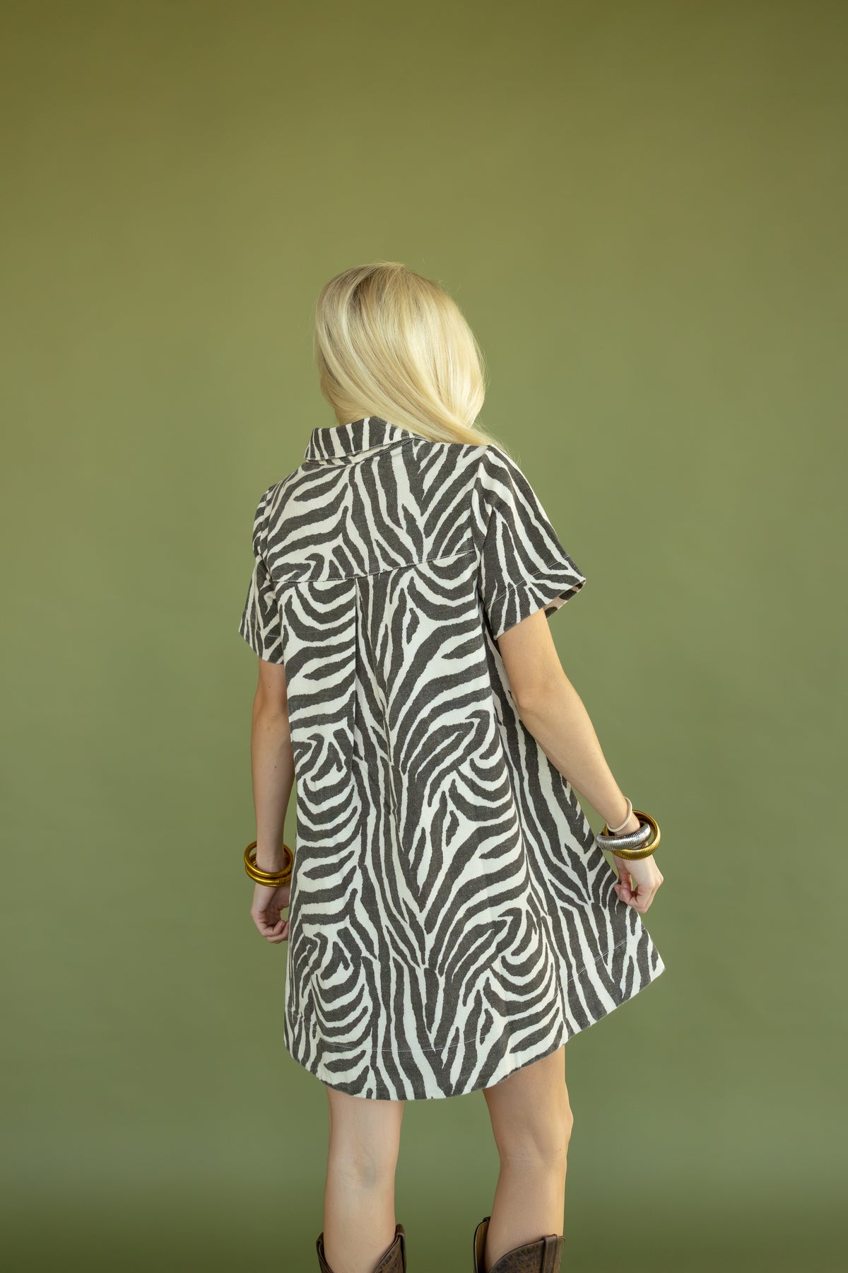 Wild Side Mini Button Down Dress