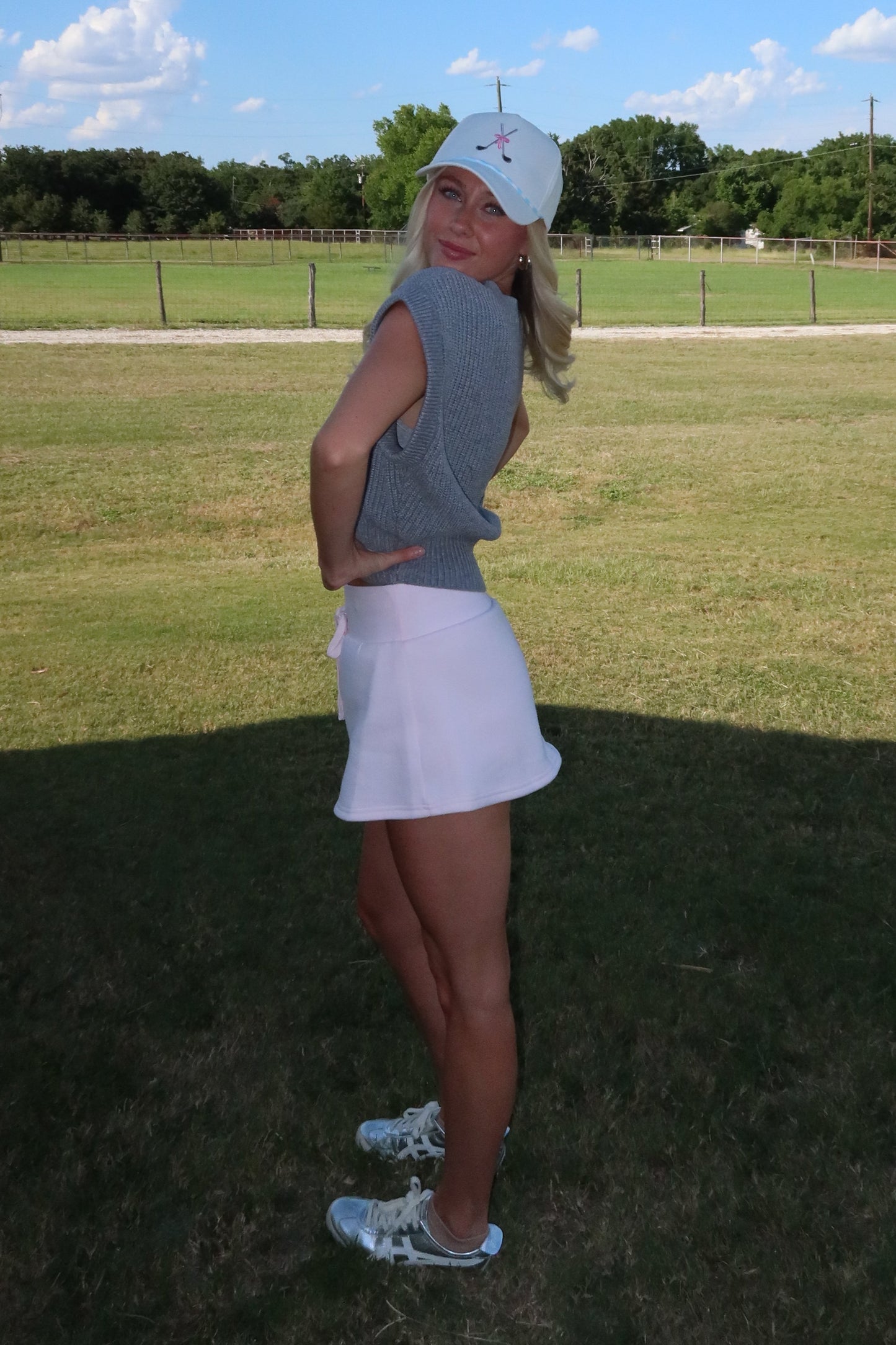 Pink Fleece Lounge Skort