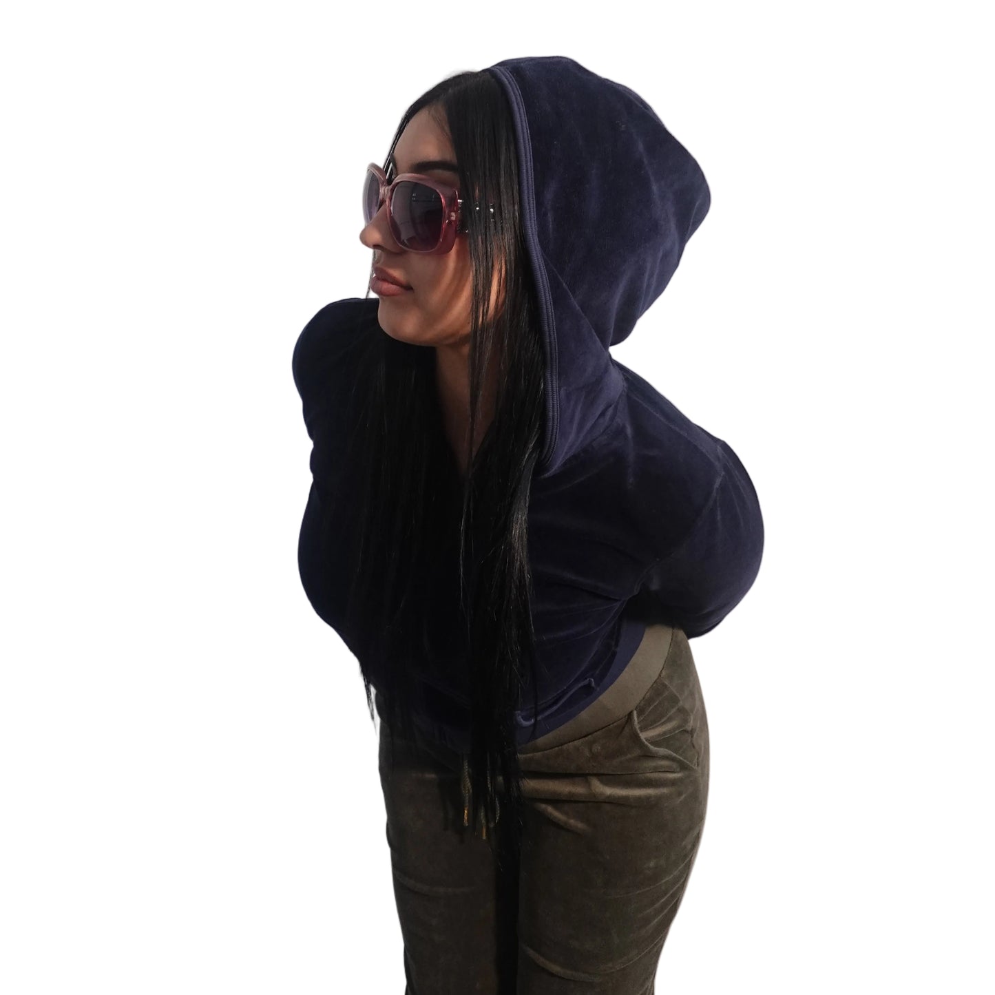 Vintage Juicy Couture Velour Zip Hoodie-L