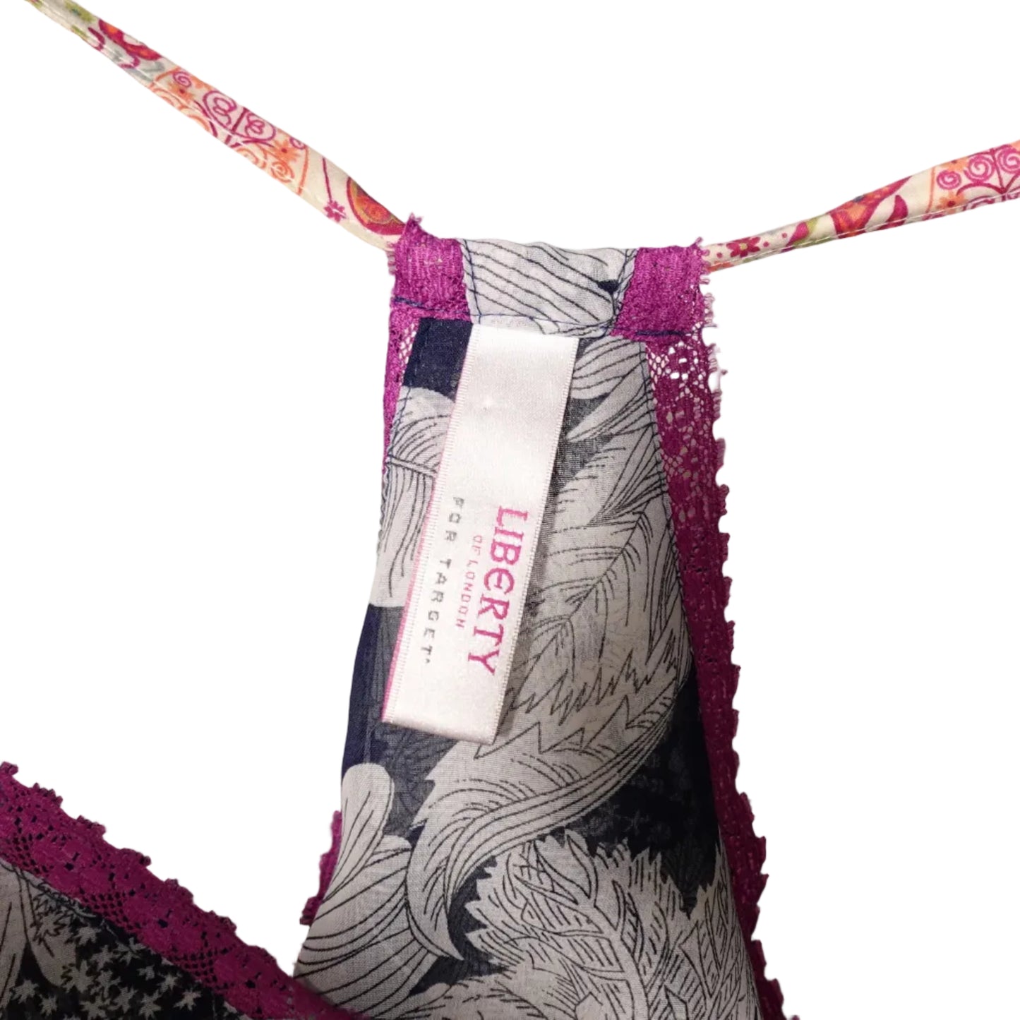 Floral Lace Trim Babydoll Cami (L)