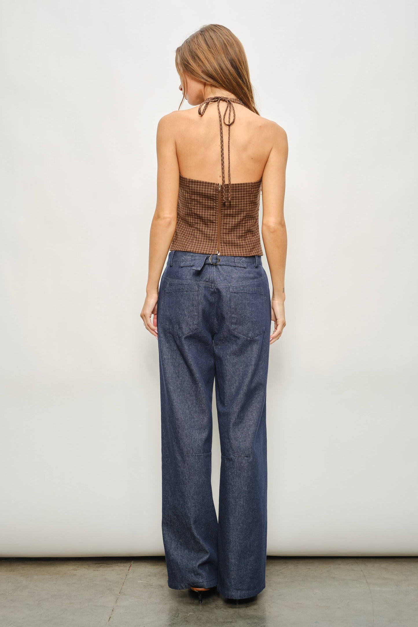 PREORDER The Fifth Avenue Check Halter Top