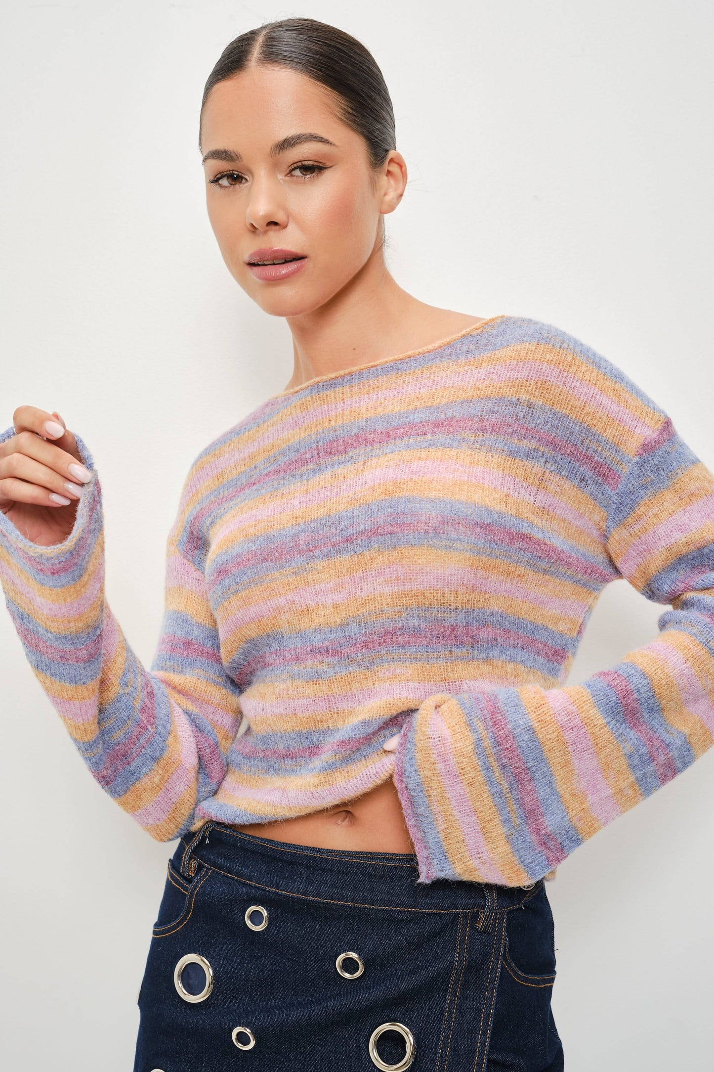 PREORDER Dreamgirl Striped Sweater