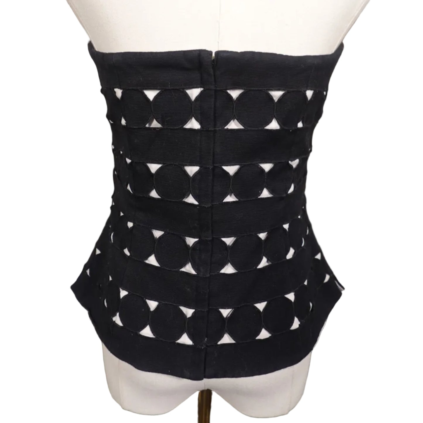 White House Black Market Black & White Corset (6)