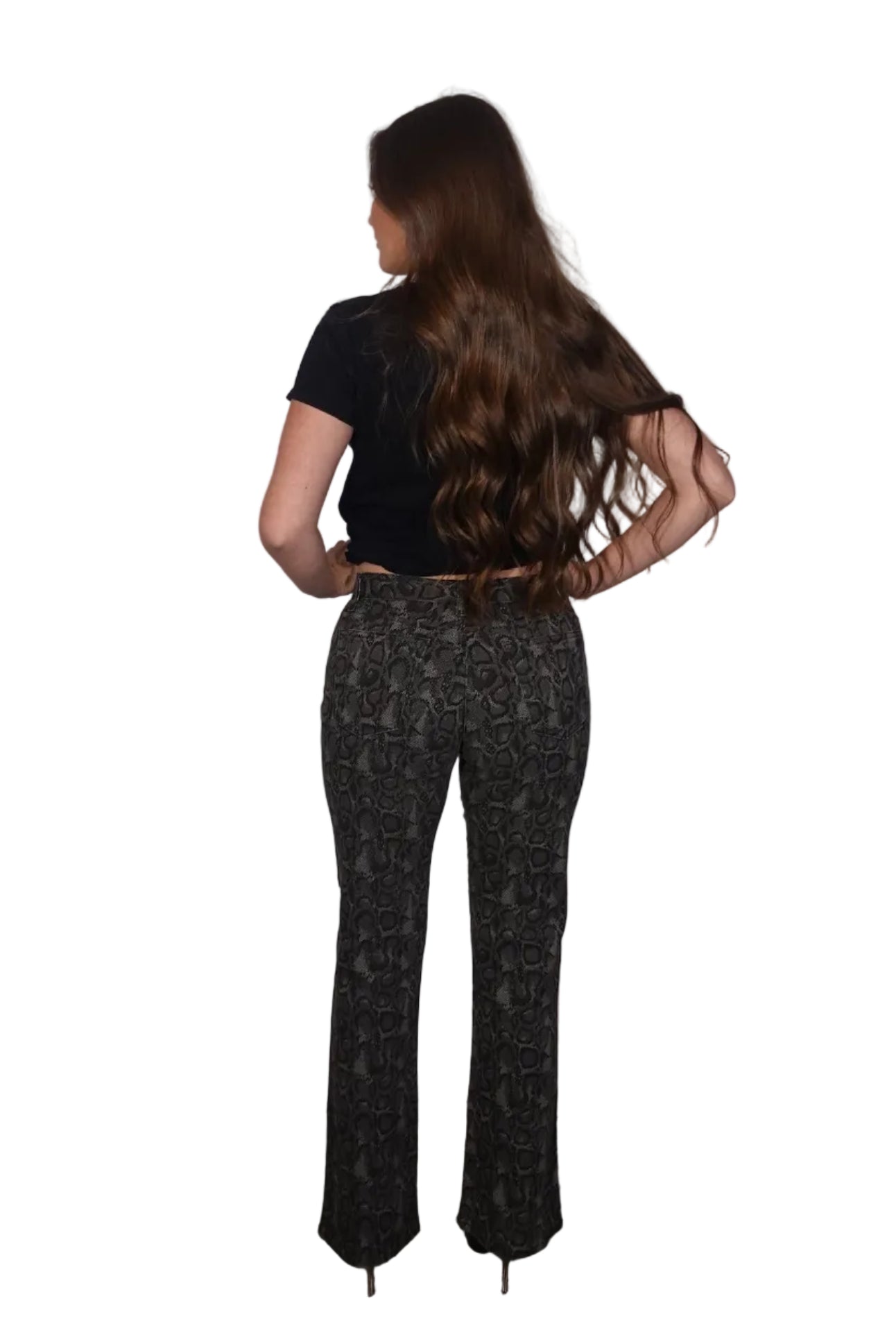 Paris Blues Snake Print Straight-Leg Jeans (9)