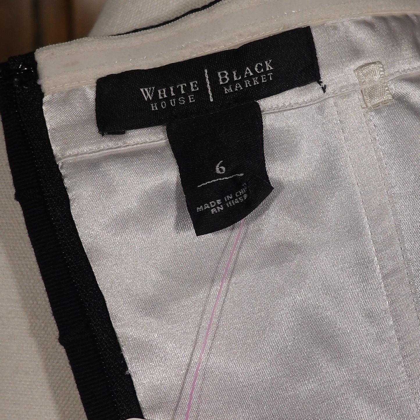 White House Black Market Black & White Corset (6)