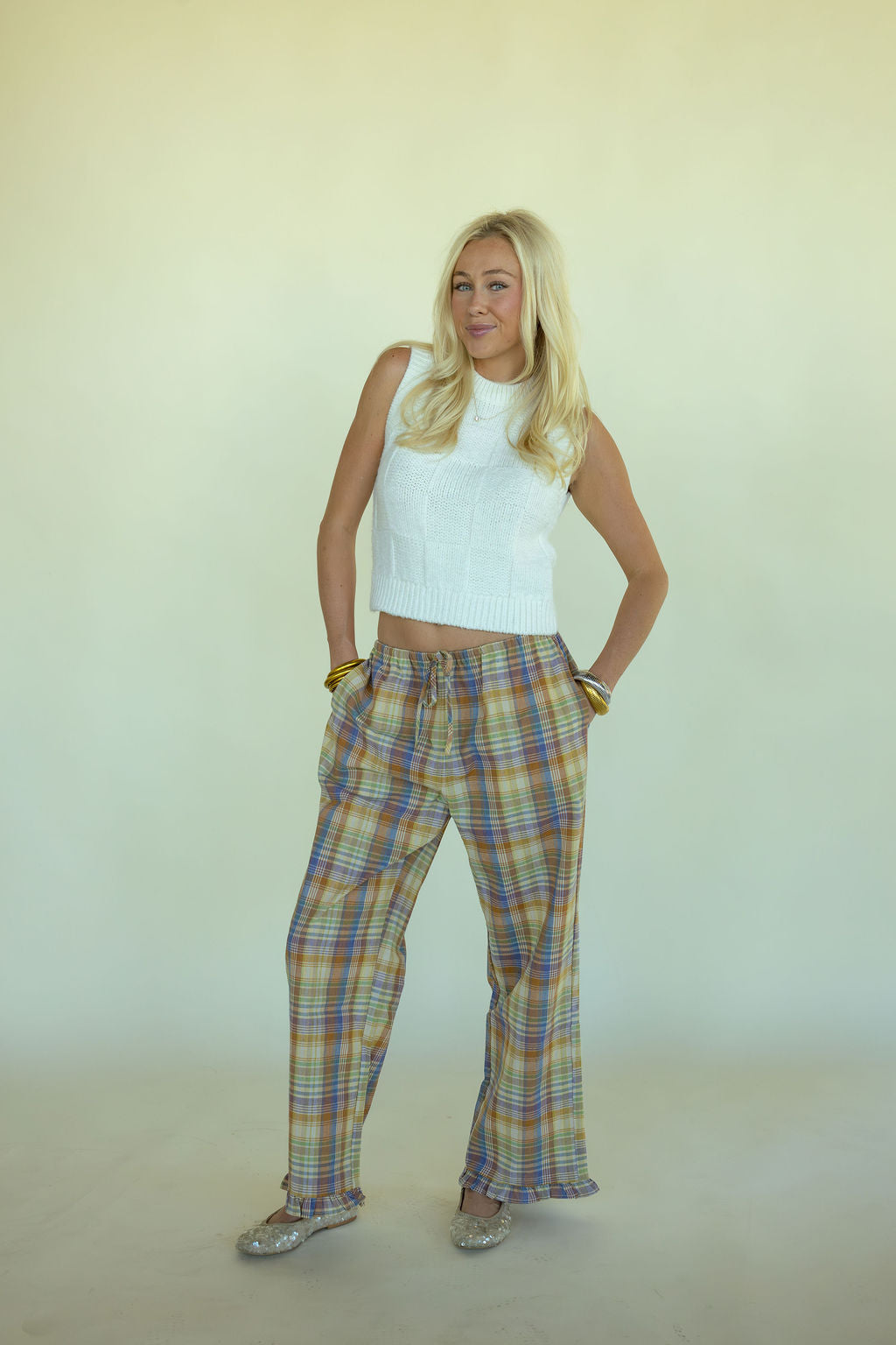 Sunday Stroll Plaid Pants