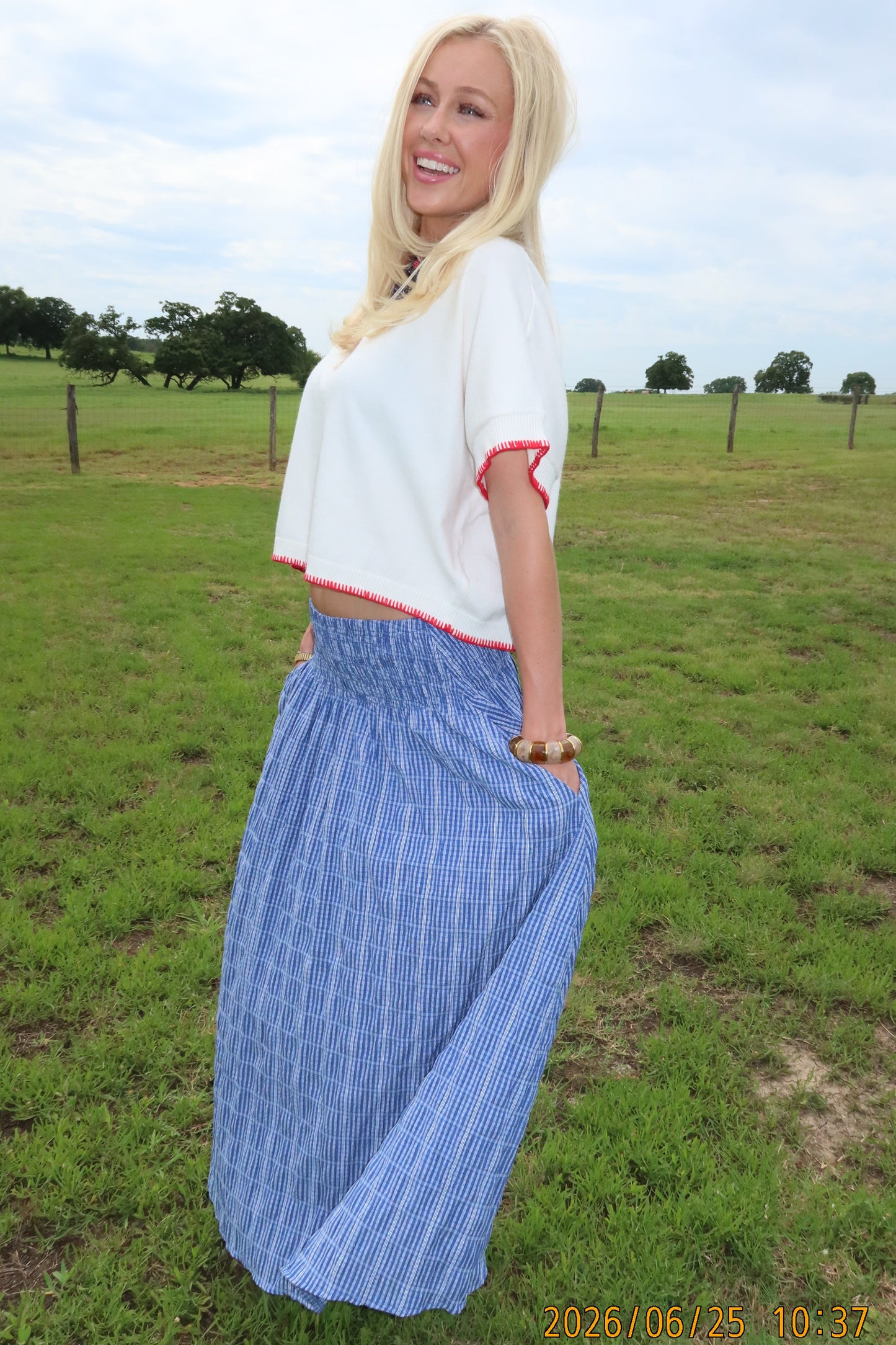 Bluebell Picnic Maxi Skirt