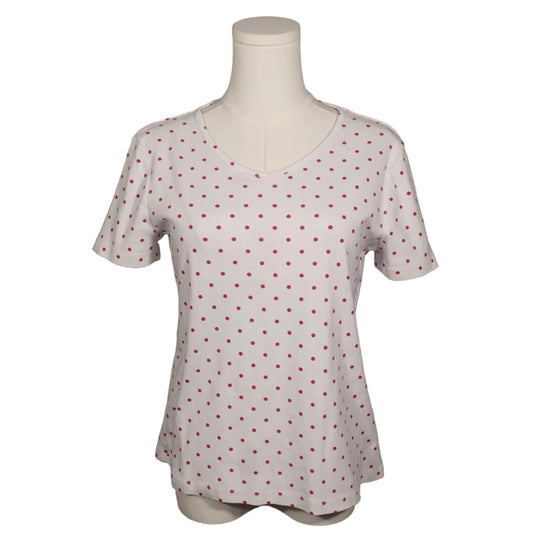 Vintage White + Red Polka Dot Tee