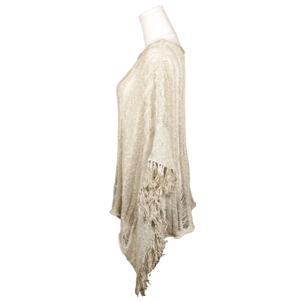 Calypso St. Barth Metallic Knit Poncho-O/S