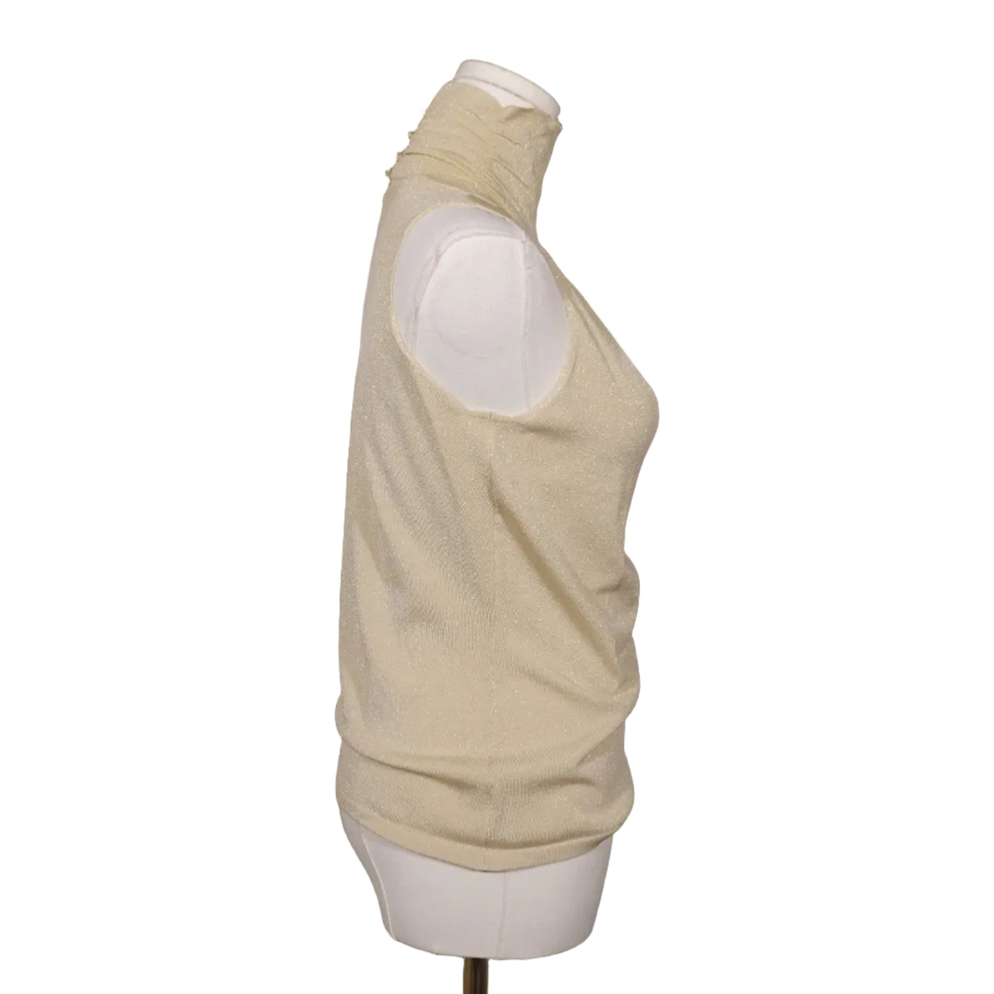 Etcetera Shimmery Cream High Neck To (S)