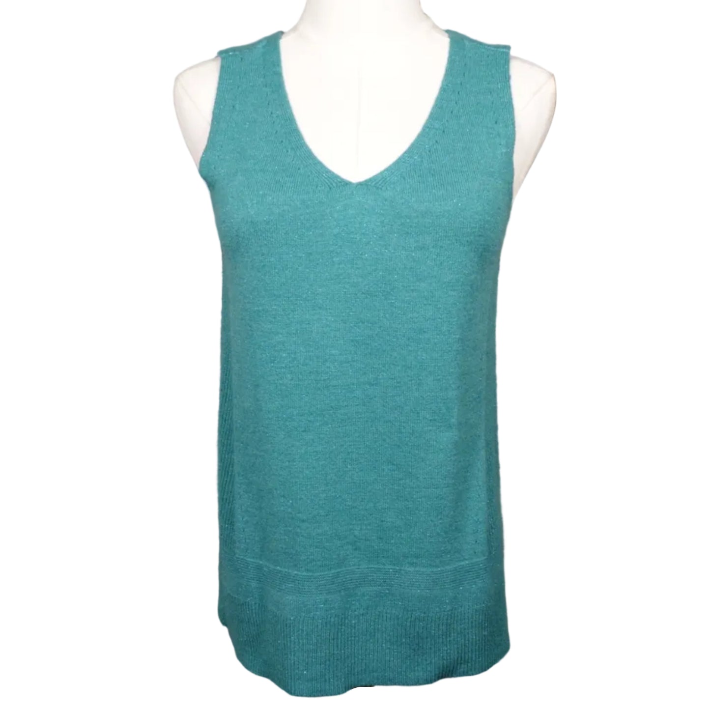 Seafoam Shimmer Knit Tank-S