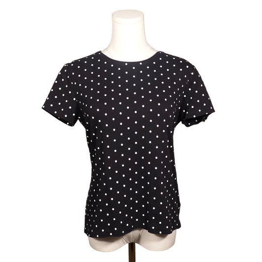 Classic Black + White Polka Dot Tee-M
