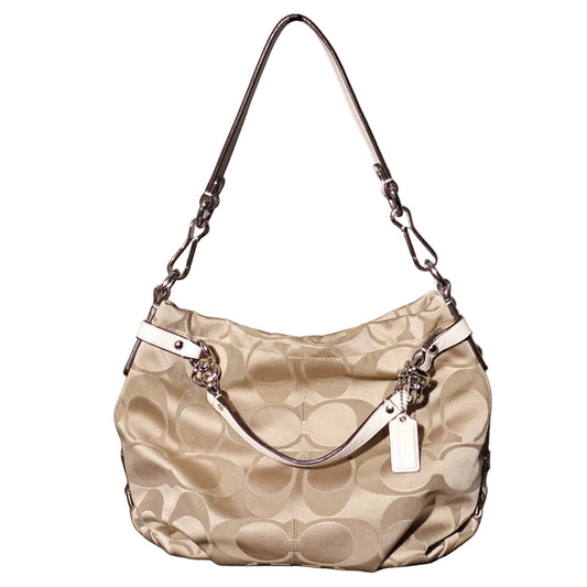 Coach Signature Jacquard Hobo Bag
