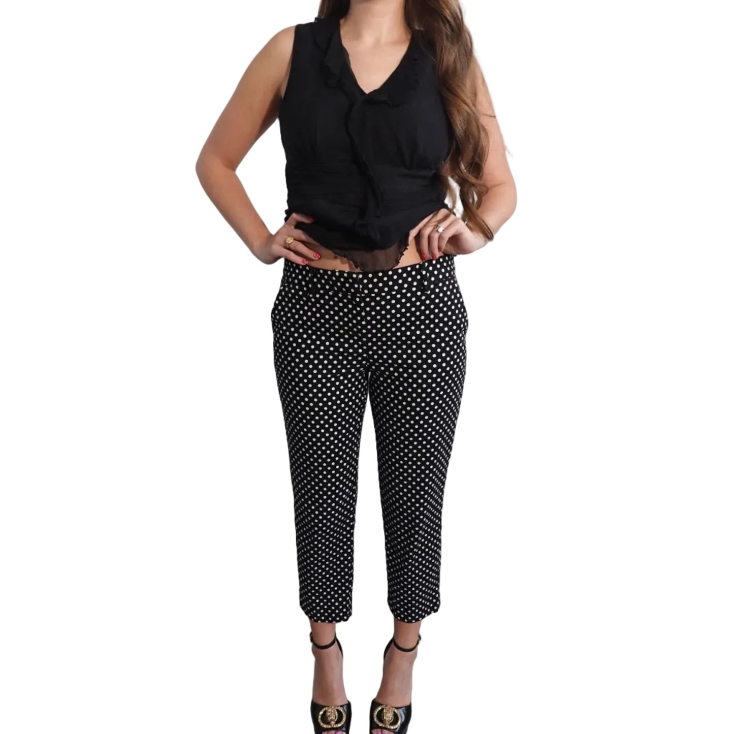 Polka Dot Capri Pants