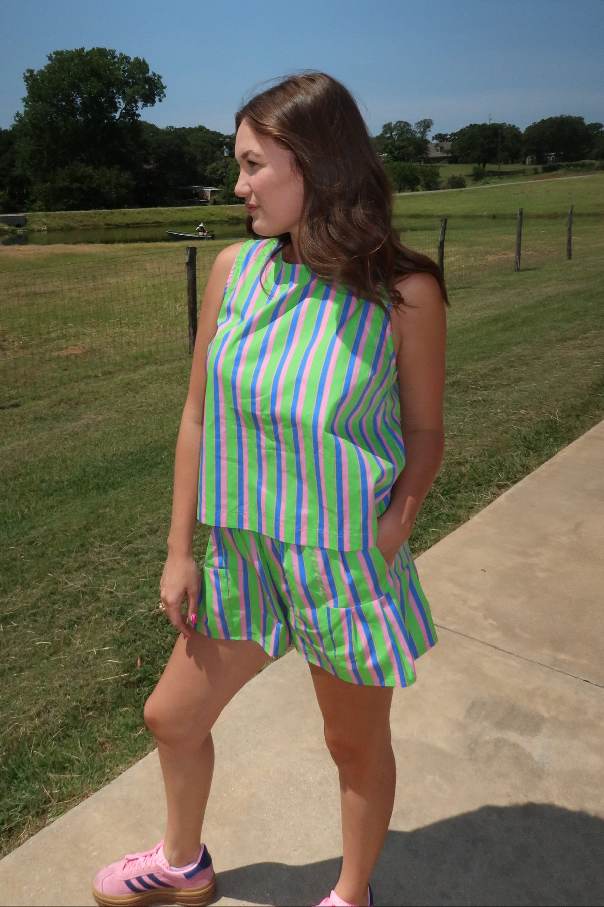 Dalery High Waist Stripe Shorts