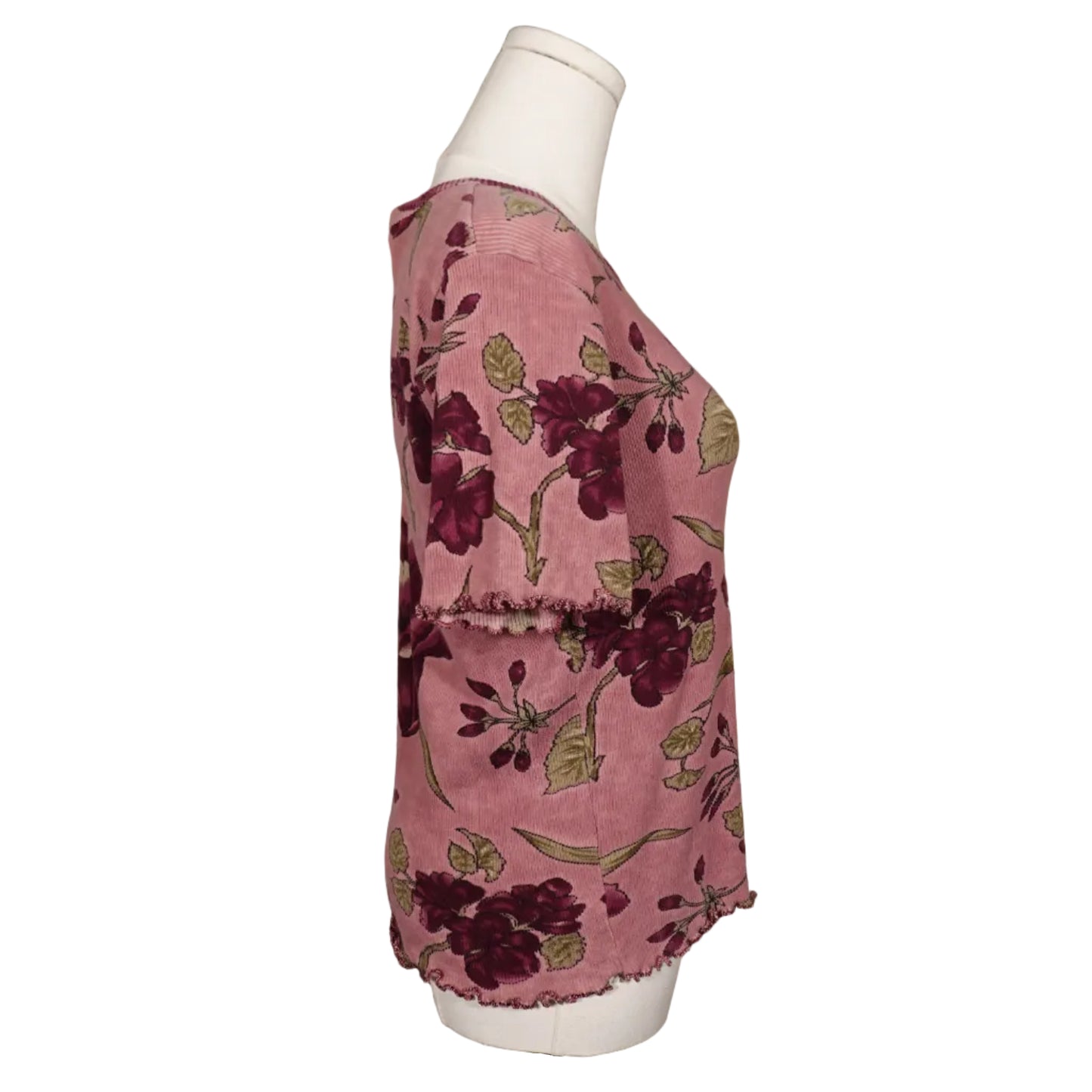 Maxwell Pink Floral Baby Tee -M