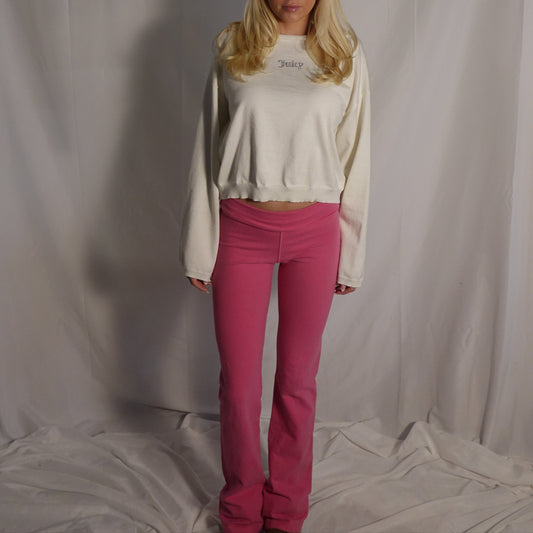 Y2K Pink Flare Leggings