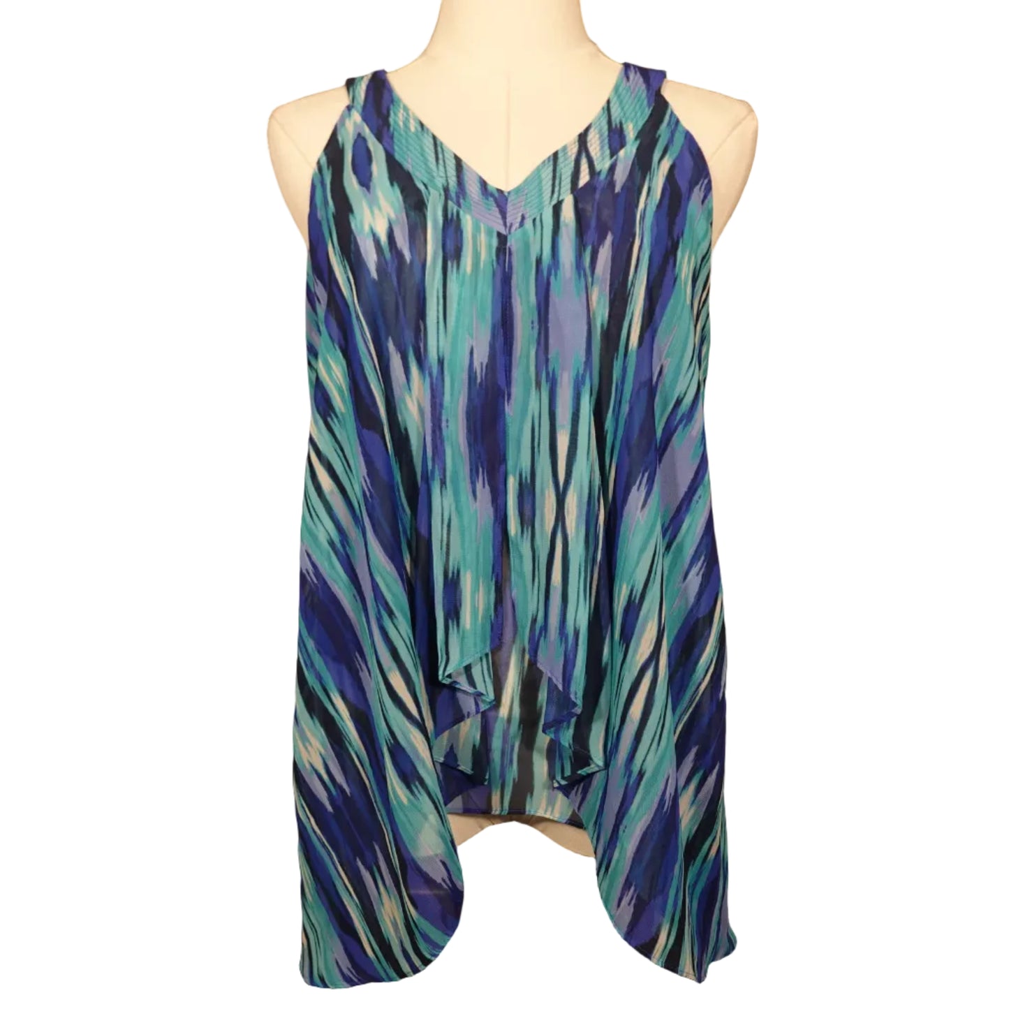 Apt 9 Blue Abstract Flow Tank (M)