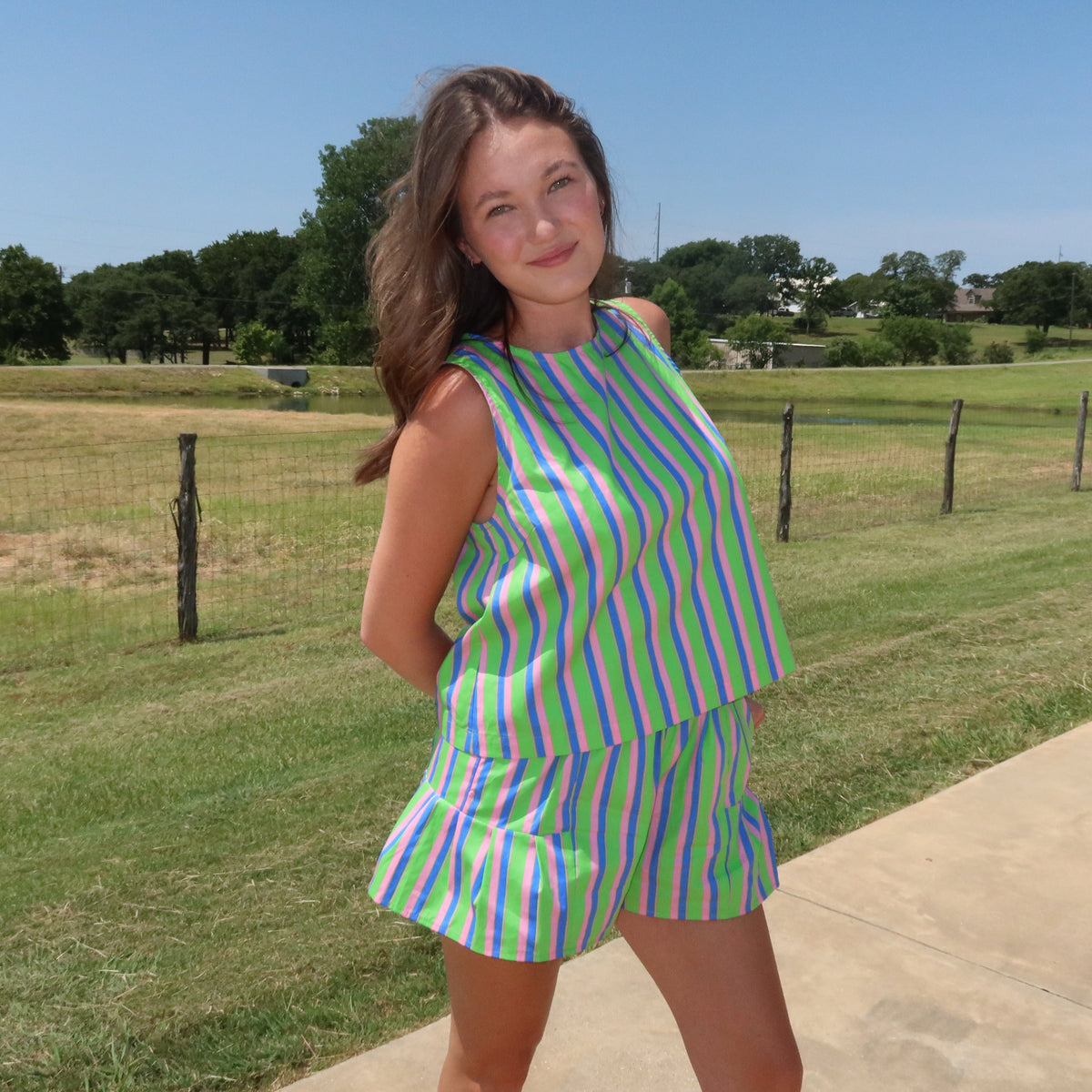 Dalery High Waist Stripe Shorts