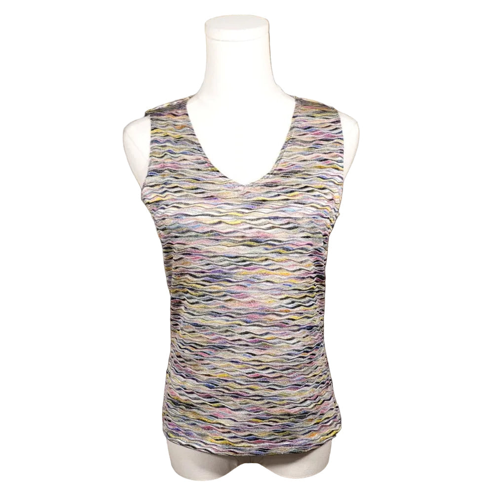Pastel Static Wave Tank-M