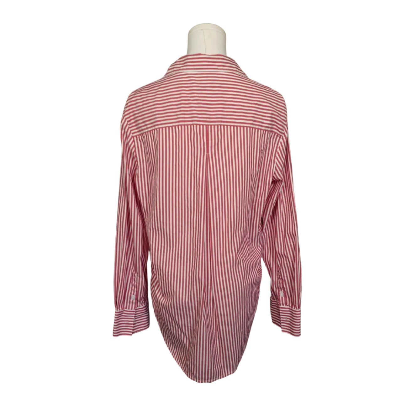 Cherry Stripe Classic Button Tunic (M)
